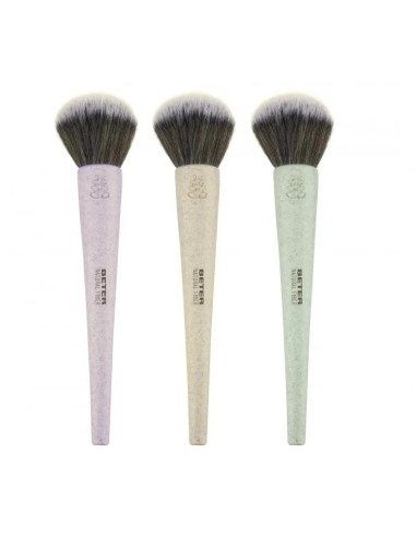 Beter Natural Fiber Brocha De Maquillaje En Polvo De Pelo Sintético