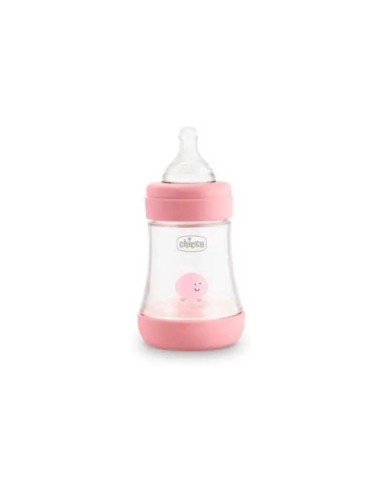 Chicco Biberón Perfect 5 +0 Meses Silicona Rosa 150 ml