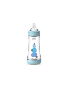 Chicco Biberón Perfect 5 +4 Meses Azul Silicona 300 ml 2