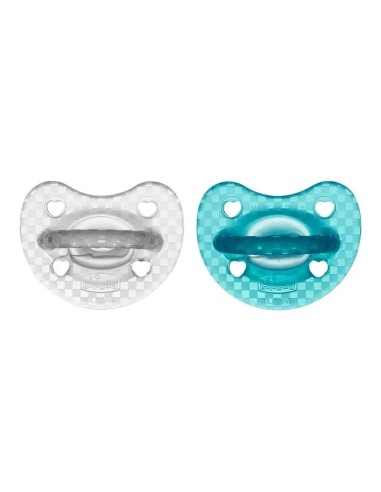 Chicco Chupete Physioforma Luxe 16-36 Az-G, 2 unidades