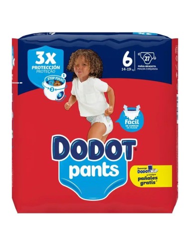 Dodot Pants Pañal Braguita Talla 6 (+15 Kg), 27 unidades