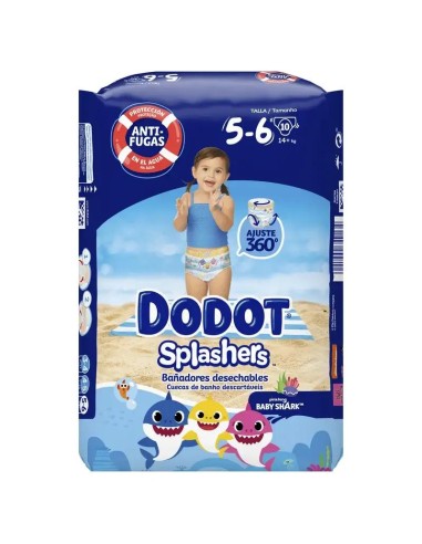 Dodot Splashers Pañal Talla 5, 10 Unidades