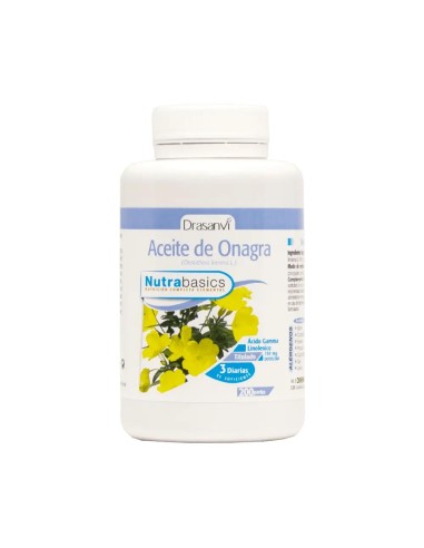 Drasanvi Onagra Aceite 500Mg Nutrabasicos, 200 perlas