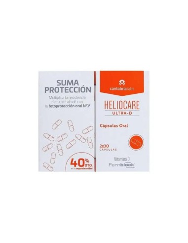 Duplo Heliocare Oral Ultra D 2X30 Cápsulas