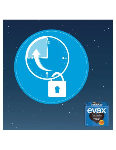 Evax Cottonlike Noche Compresas con Alas 9 unidades