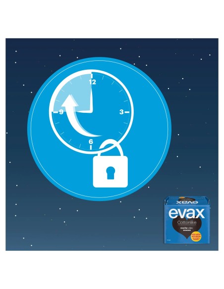 Evax Cottonlike Noche Compresas con Alas 9 unidades