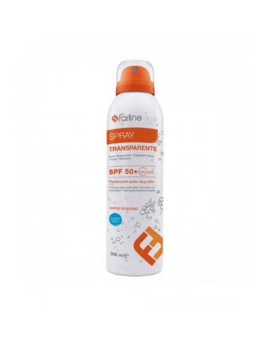 Farline Spray Transparente Spf 50+, 200 ml