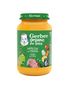 Gerber Organic hortalizas ternera, 190 gr 2