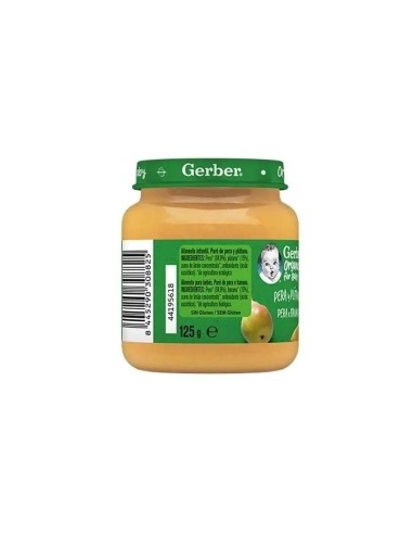 Gerber Tarritos De Orgánico Pera Platano, 125g