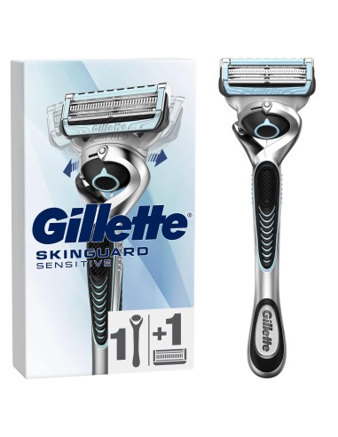 Gillette Skinguard Sensitive Flexball Maquinilla De Afeitar, 1 mango + 1 recambio