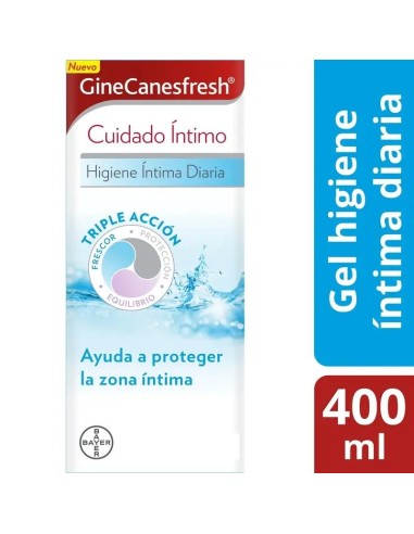 GineCanesfresh Gel Higiene Íntima Diaria, 400 ml