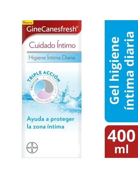 GineCanesfresh Gel Higiene Íntima Diaria, 400 ml