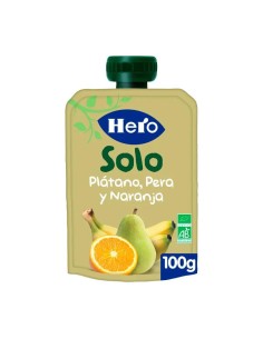 Hero Baby Bolsita Eco Hero Solo Plátano, Pera Y Naranja 100G