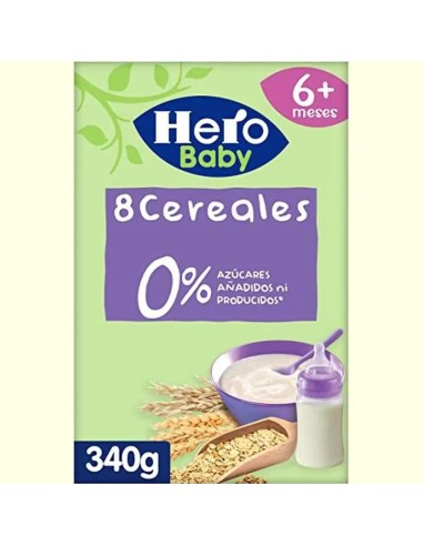 Hero Baby Papilla De Cereales  8 Cereales 340G