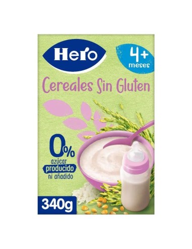 Hero Baby Papilla De Cereales  Cereales Sin Gluten 340G