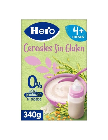 Hero Baby Papilla De Cereales  Cereales Sin Gluten 340G