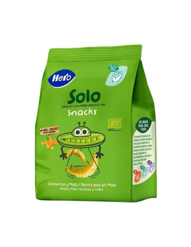 Hero Baby Snacks  Solo Guisantes Y Maíz 40G