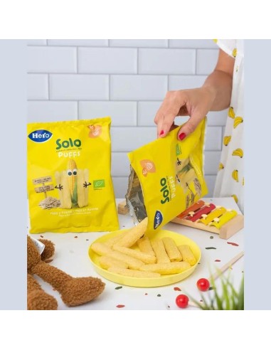 Hero Baby Snacks  Solo Puffs Maíz Y Avena 25G