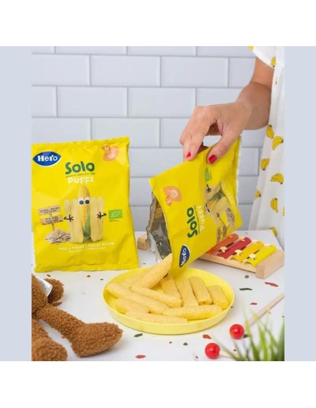 Hero Baby Snacks  Solo Puffs Maíz Y Avena 25G