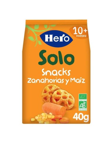 Hero Baby Snacks  Solo Zanahoria Y Maiz 40G