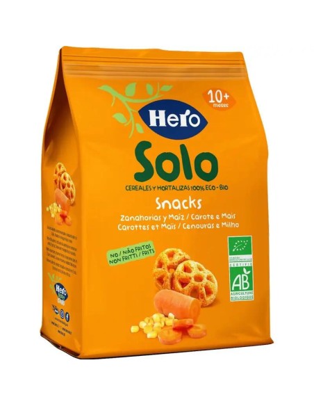 Hero Baby Snacks  Solo Zanahoria Y Maiz 40G