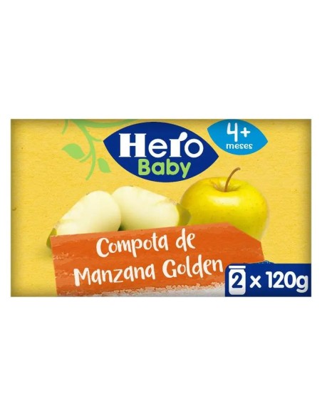 Hero Baby Tarrito  Compota De Manzana 2X120G