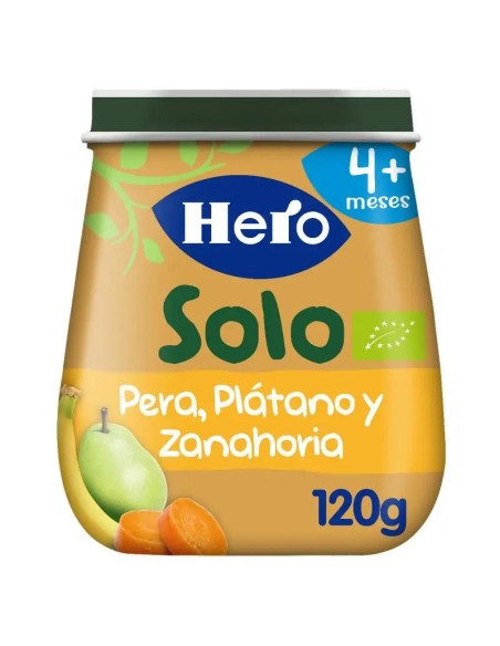Hero Baby Tarrito Eco Hero Solo Pera, Plátano Y Zanahoria 120G