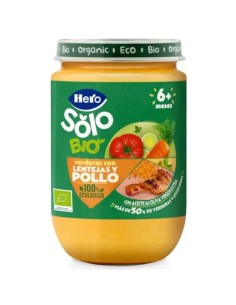 Hero Baby Tarrito Eco Solo Verduras con Lentejas y Pollo ECO +6m 190 gr 2