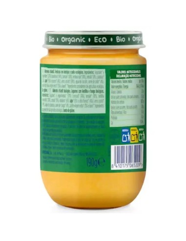 Hero Baby Tarrito Eco Solo Verduras con Lentejas y Pollo ECO +6m 190 gr