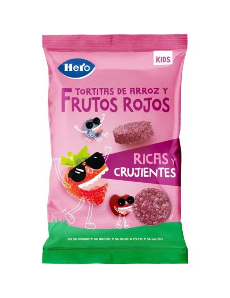 Hero Snack Kids Tortitas De Arroz Y Frutos Rojos , 40 gr
