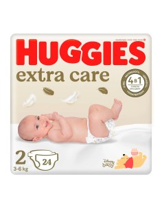 Huggies Pañal Extra Care Talla 2 (4-6Kg), 24 unidades 2