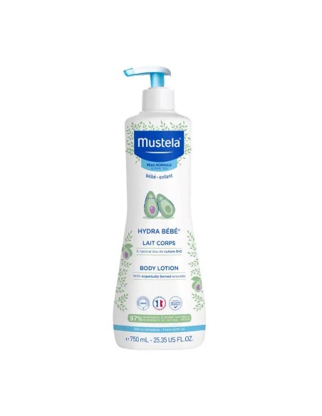 Hydra Bebé Leche Corporal con Aguacate Bio, 750 ml