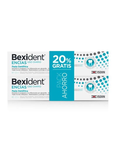 Isdin Bexident Duplo Pasta De Dientes De Uso Diario Para Encías 125 Ml