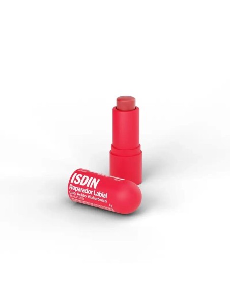 Isdin Reparador Labial Rojo, 4 gr