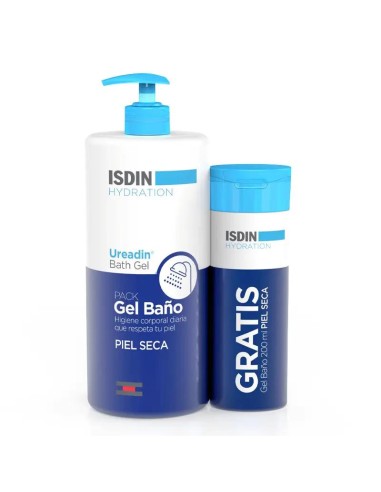 Isdin Ureadin Pack Gel De Baño 1 Litro + 200 Ml Gratis
