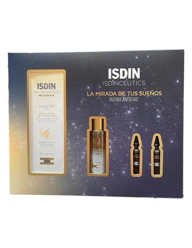 Isdinceutics Pack K-Ox Eyes 15Ml+ Essential Cleansing 27Ml +2 Ampollas Ultraglican