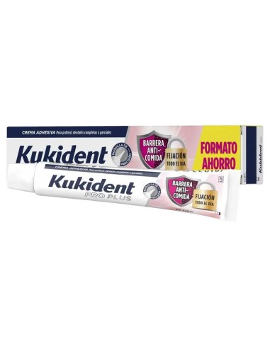 Kukident Pro Plus Barrera Anticomida Sin Sabor, 57 Gr