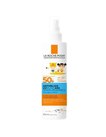 La Roche Posay Anthelios Dermo-Pediatrics Spray Invisible SPF 50+ Protector Solar Niños, 200 ml