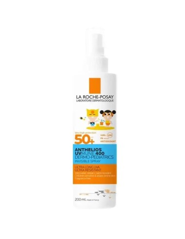 La Roche Posay Anthelios Dermo-Pediatrics Spray Invisible SPF 50+ Protector Solar Niños, 200 ml