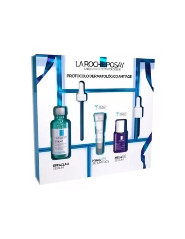 La Roche Posay Cofre Serum Effaclar 30 ml + Mela B3 Serum 10 ml + Hyalu B5 Serum Ojos 5 ml