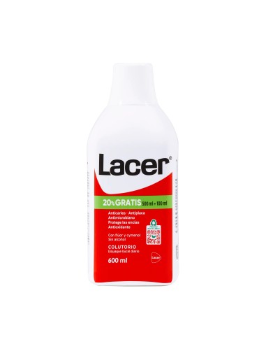 Lacer Colutorio 500 ml (+100 ml Gratis)
