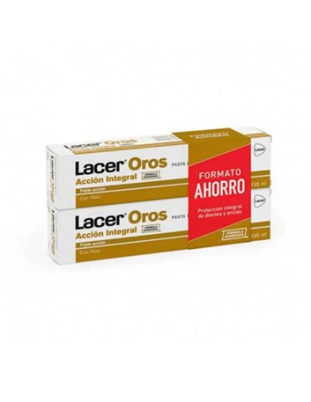 Lacer Duplo Pasta Dentífrica Oros, 2x125 ml