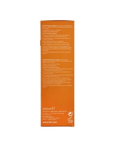 Letiat4 Crema Corporal, 200 ml