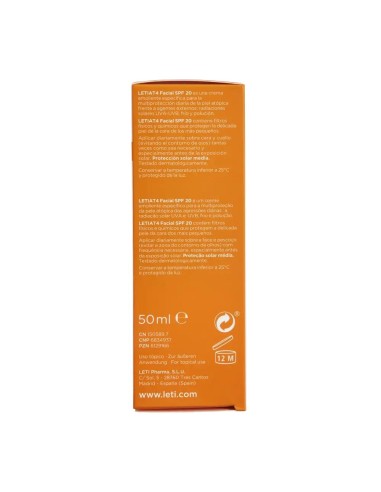 Letiat4 Facial Spf20, 50 ml
