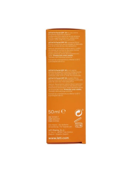 Letiat4 Facial Spf20, 50 ml