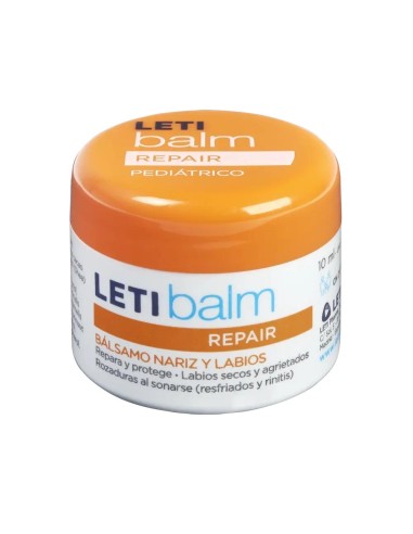 Letibalm Pediátrico, Bálsamo Reparador Nariz Y Labios, 10 ml