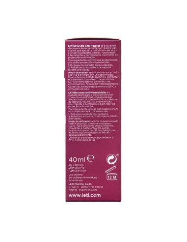 Letisr Crema Anti-Rojeces, 40 ml