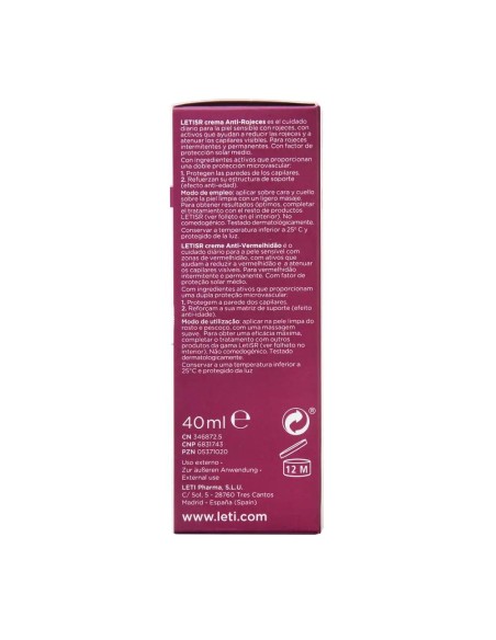 Letisr Crema Anti-Rojeces, 40 ml