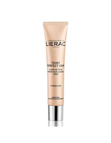 Lierac Sunissime Dermo Maquillaje Fluido Perfeccionador Iluminador Spf 20 01 Beige Claro