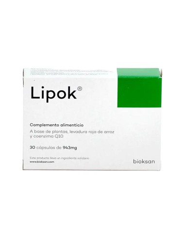 Lipok Complemento Alimenticio, 30 Cápsulas